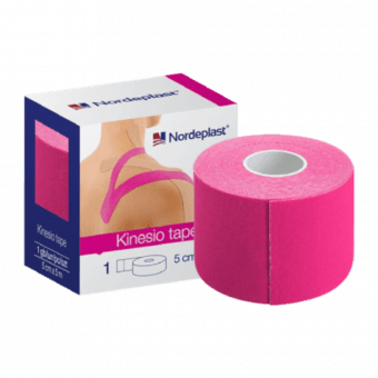 NORDEPLAST kinezioloģiskais teips, rozā, 5cmx5m, 1 gab.