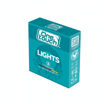 ONE TOUCH prezervatīvi LIGHTS N3, 3 gab.