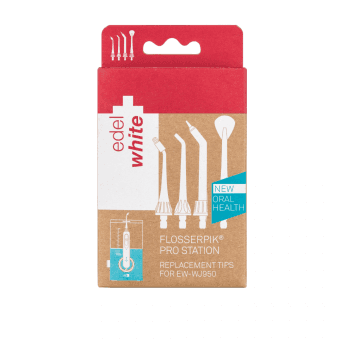 EDELWHITE сменный комплект для ирригатора FLOSSERPIK PRO STATION, 1 шт.