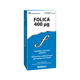 FOLICA 400 µg, 30 таблетки