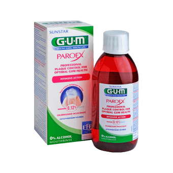 GUM mutes skalojamais līdzeklis PAROEX 0,12%, 300 ml