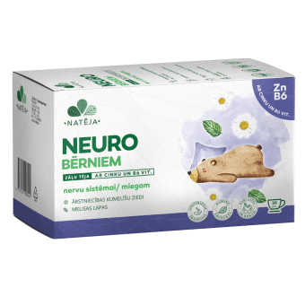 NATĒJA травяной чай с витаминами для детей NEURO, 20 пакетики