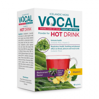 VOCAL горячий напиток со вкусом черной смородины, 10 пакетиков