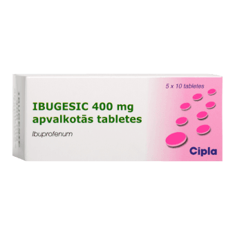 IBUGESIC 400 mg apvalkotās tabletes, N50