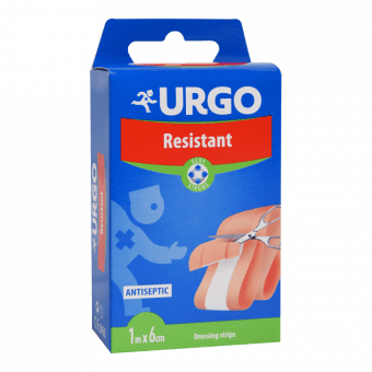URGO RESISTANT прочный пластырь, 1мx6cм