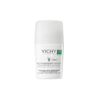 VICHY nomierinošs dezodorants-rullītis īpaši jutīgai vai depilētai ādai 48 h, 50 ml