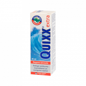 QUIXX dabīgai deguna aizlikuma mazināšanai EXTRA, 30 ml
