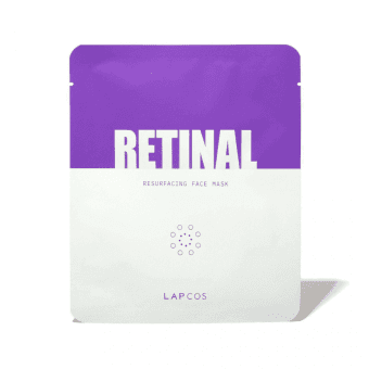 LAPCOS тканевая маска для лица с ретинолом, 1 шт.
