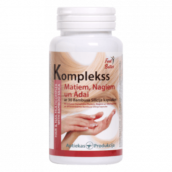 KOMPLEKSS MATIEM NAGIEM ĀDAI AR BAMBUSA SILĪCIJU N60+30