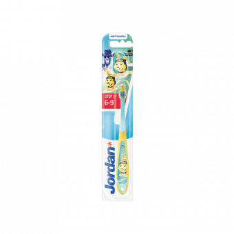 JORDAN zobu birste bērniem STEP BY STEP, SOFT, 6-9 g., 1 gab.