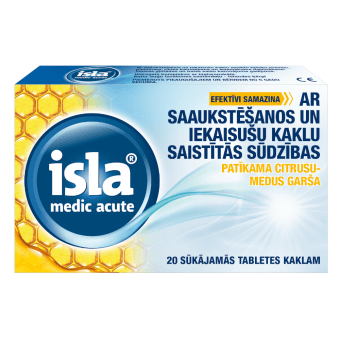 ISLA MEDIC ACUTE, 20 sūkājamās tabletes