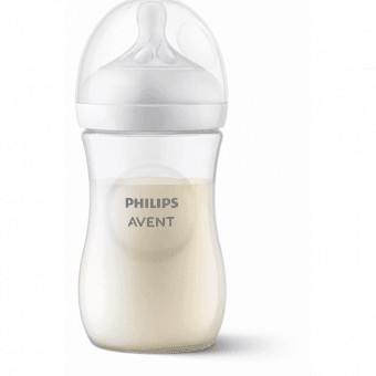 PHILIPS AVENT barošanas pudelīte lēnas plūsmas knupītis, 1m+,260 ml, 1 gab.