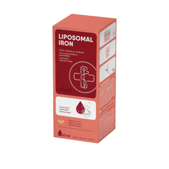 OLVEL liposomal dzelzs, sīrups ar melones garša, 150 ml
