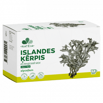 NATĒJA Islandes ķērpja tēja, 24 paciņas