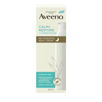 AVEENO rehidratējošs nakts krēms CALM+RESTORE, 50 ml