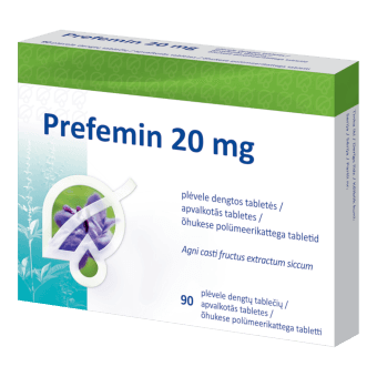 PREFEMIN 20 mg apvalkotās tabletes, N90