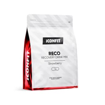 ICONFIT atjaunošanās dzēriens zemeņu RECO, 1000 g