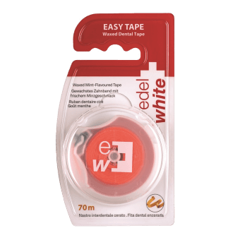 EDELWHITE zobu diegs ar vasku un piparmētru garšu, 70 M