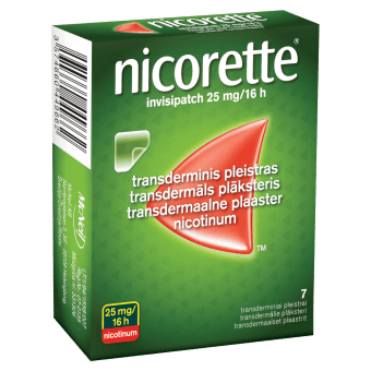 NICORETTE 25 мг/16 ч трансдермальный пластырь INVISIPATCH, N7