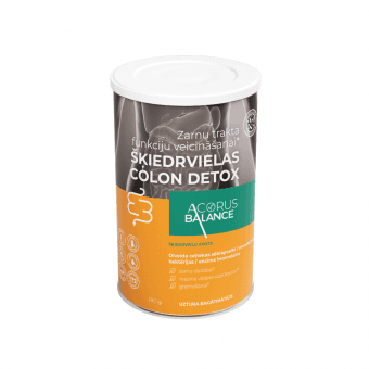 ACORUS BALANCE šķiedrvielas COLON DETOX + PIENSKĀBĀS BAKTĒRIJAS, 180 g