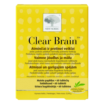 NEW NORDIC таблетки CLEAR BRAIN, 60 шт.