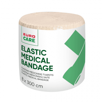 EURO CARE elastīgā saite, 8x300 cm, 1 gab.