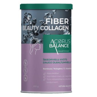 ACORUS BALANCE Šķiedrvielu komplekss  FIBER BEAUTY COLLAGEN, 200 g