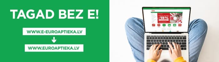 Jauna EUROAPTIEKA mājaslapa. Tagad bez E!