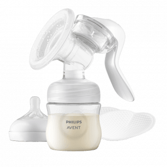 PHILIPS AVENT ручной молокоотсос с бутылкой LOTUS, 1 шт.